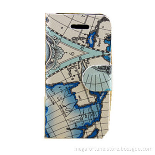 Leather Covers for iPhone 5 with Map Patterns, Various Colors are Available